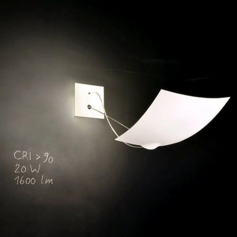 Ingo Maurer Plafonniers|Appliques>18 x 18 Appliques Plafonniers LED Blanc