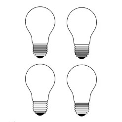 Paslab Dimmables>4 x Ampoule E27 8,5W LED
