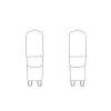Paslab Accessoires>2 x Ampoule G9 4W LED