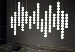 Terzani Suspensions>Abacus linéaire 175cm Suspensions LED Blanc