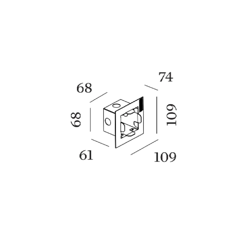 Wever u0026 Ducré Accessoires>Accessoires Boîtier en Retrait avec kit de plâtre