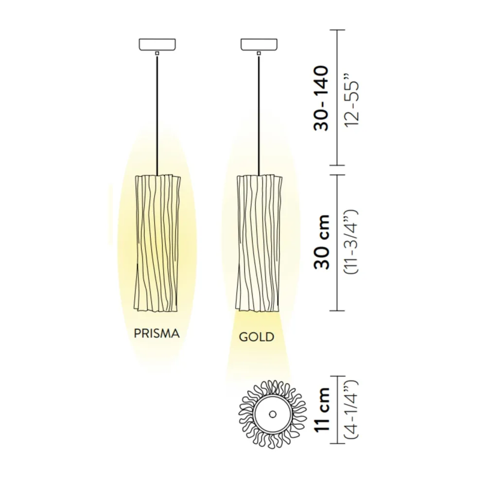 Slamp Suspensions>Accordéon Vertical Suspensions