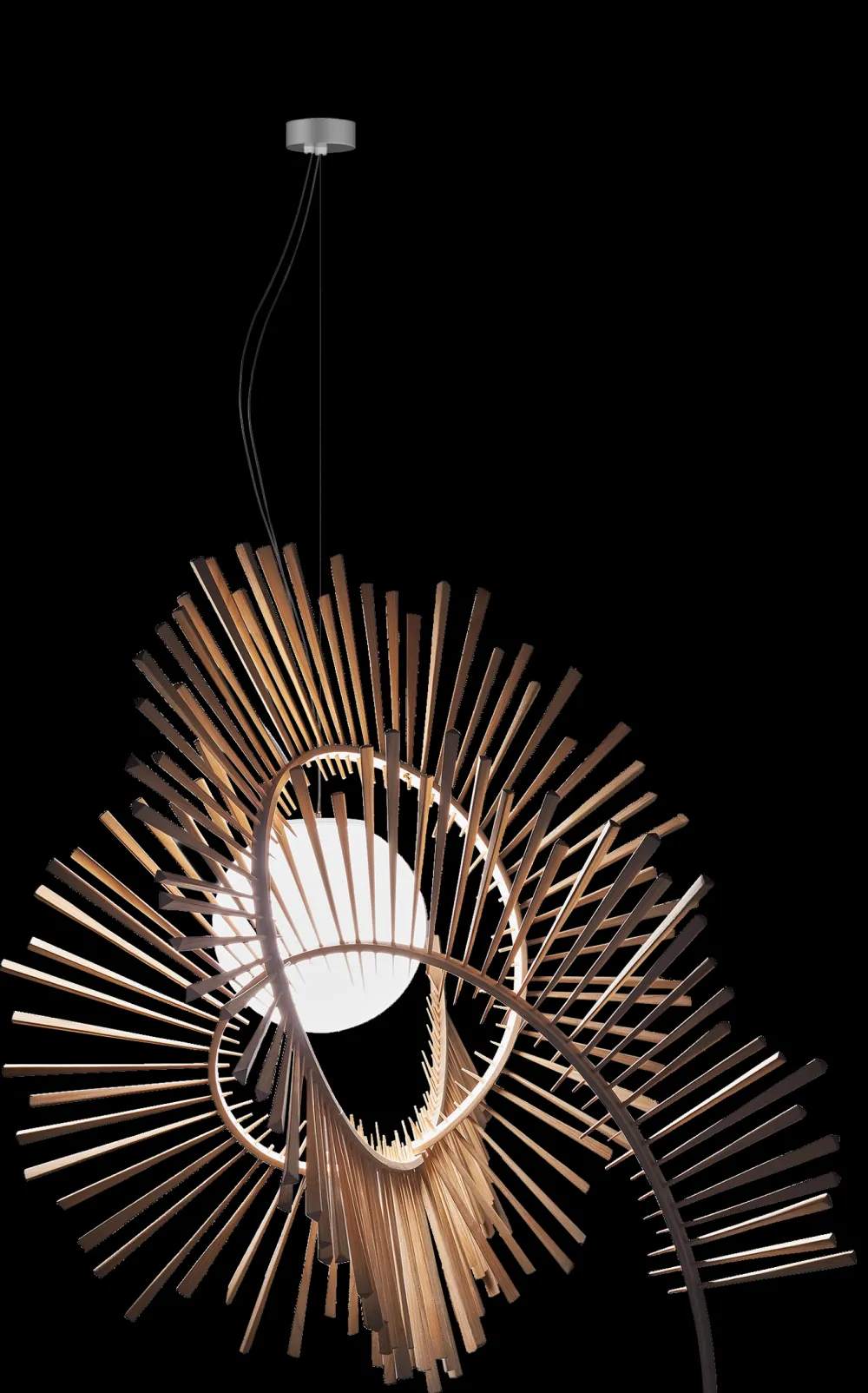 Arturo Alvarez Suspensions>Aimei Suspensions LED Bois clair