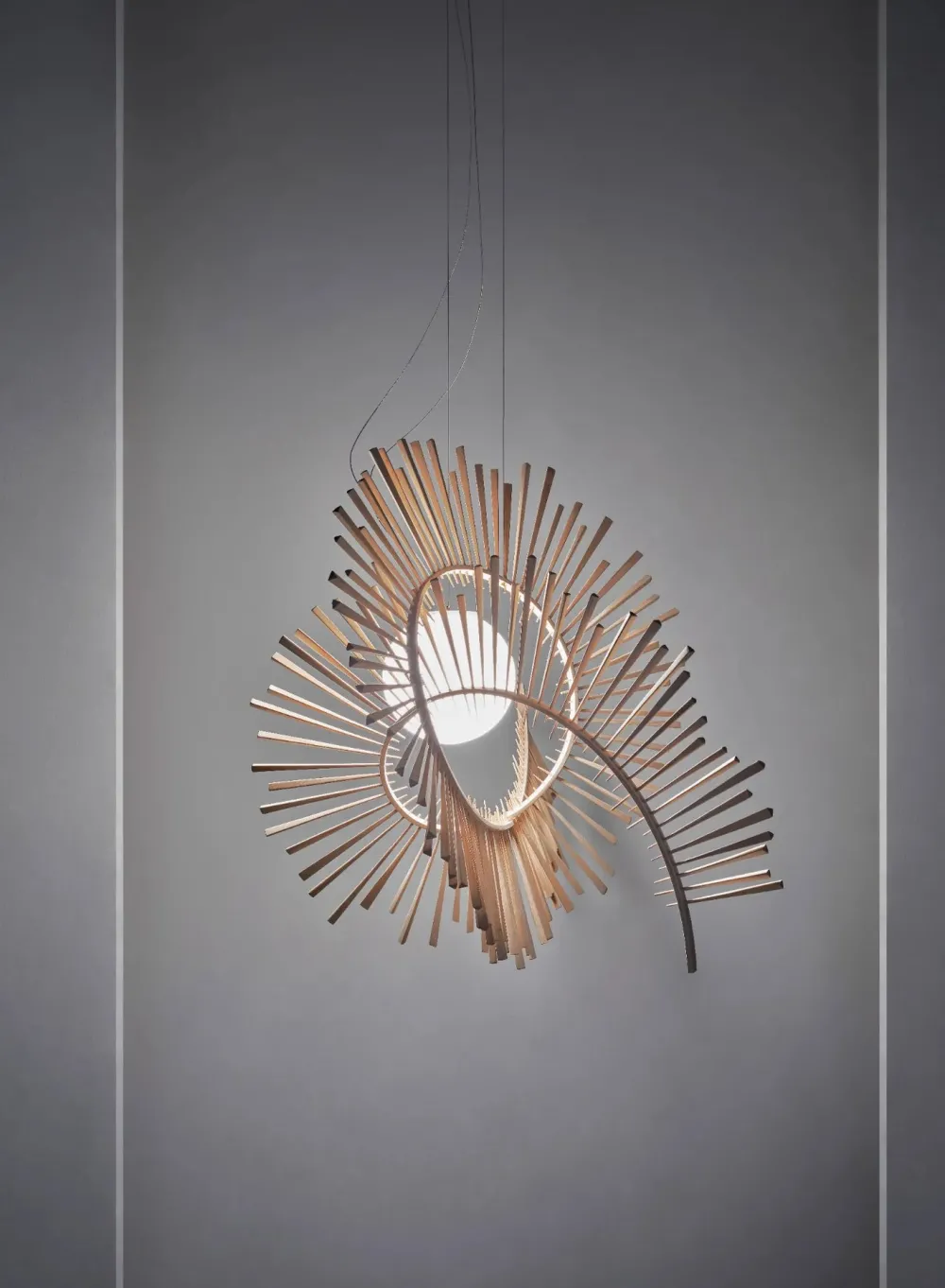 Arturo Alvarez Suspensions>Aimei Suspensions LED Bois clair