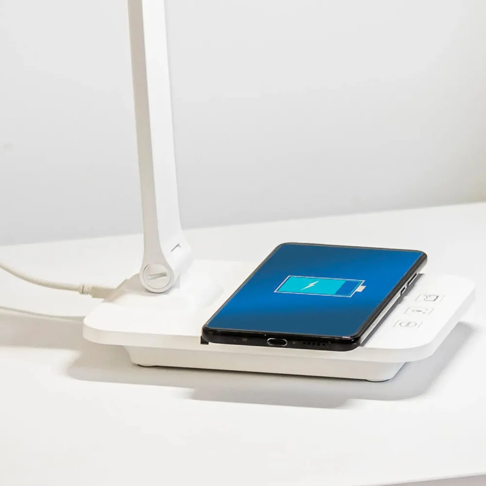 Faro Lampes À Poser|Lampes À Poser>Anouk Chargement par Induction LED Lampes à poser Blanc