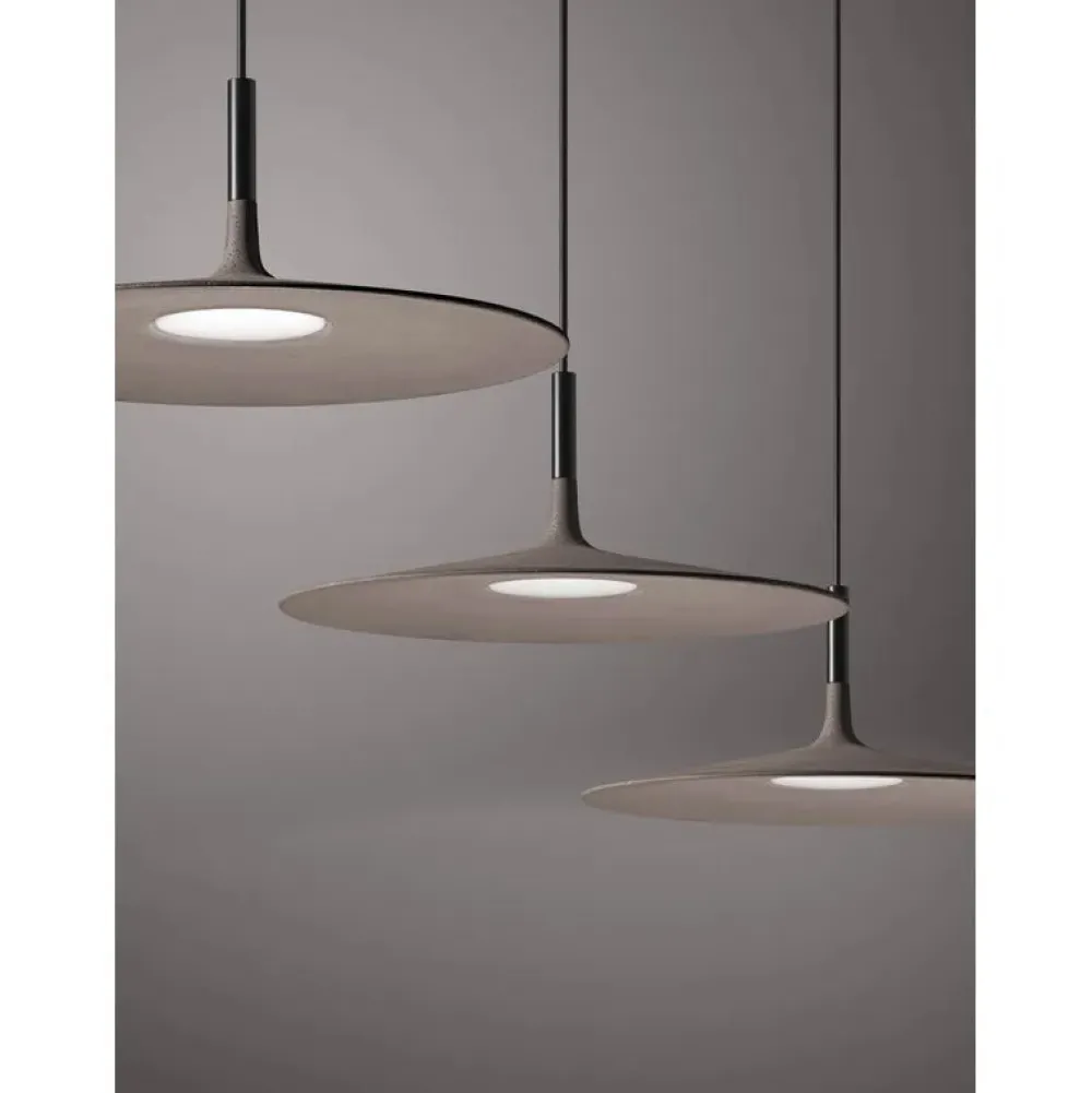 Foscarini Suspensions>Aplomb Large Suspensions LED Gris Sans variateur