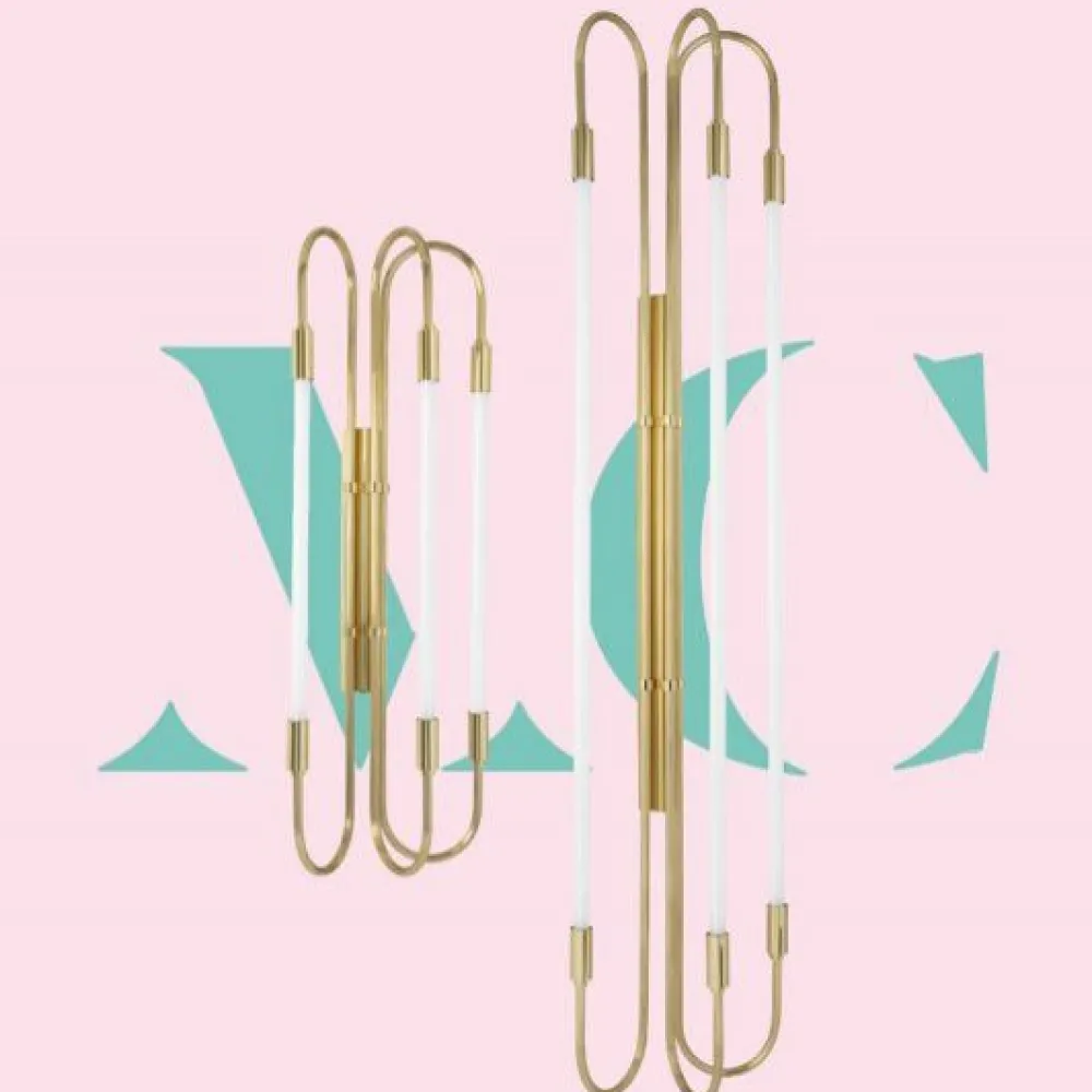 Magic Circus Appliques>Applique Néon Triple 103cm Appliques Laiton