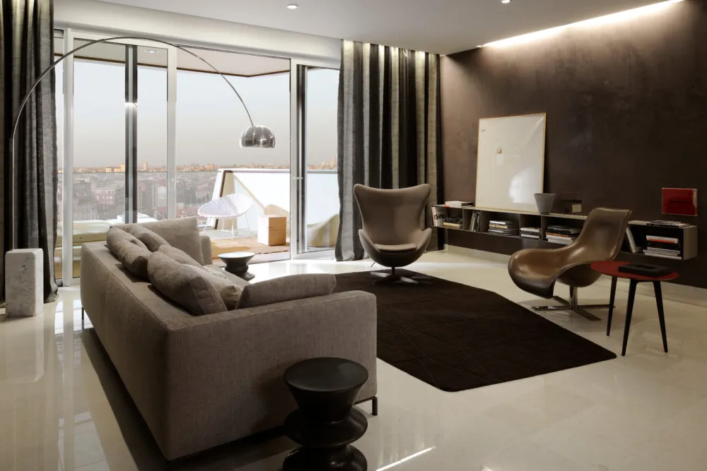 Flos Lampadaires>Arco Lampadaires Argent