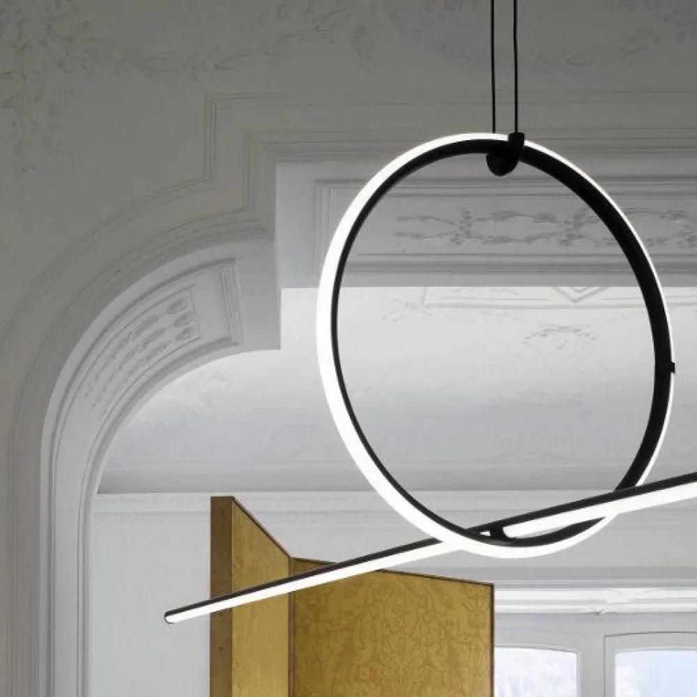 Flos Suspensions>Arrangements Composition 1 Suspensions Noir