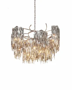 Brand Van Egmond Lustres|Suspensions>Arthur rond Ø80cm Suspensions Argent