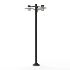 Roger Pradier Lampadaires>Aubanne N°6 Verre Dépoli Lampadaires Outdoor