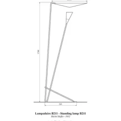 Michel Buffet Lampadaires>B211 Lampadaires Blanc