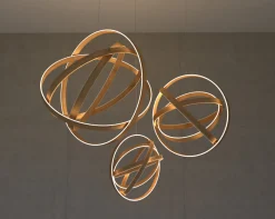 Henri Bursztyn Suspensions>B612 Suspensions LED Bois Ø95cm