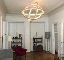 Henri Bursztyn Suspensions>B612 Suspensions LED Bois Ø95cm