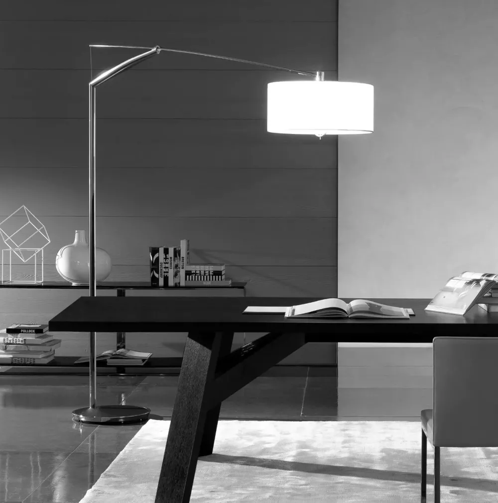 Vibia Lampadaires>Balance Lampadaires arc 260cm Nickel mat