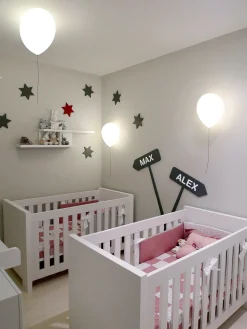 Estiluz Appliques>Balloon Appliques Blanc avec interrupteur