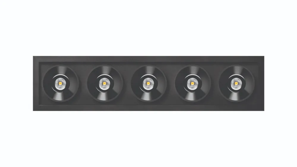 Arkos Light Spots>Black Foster 5 Spots