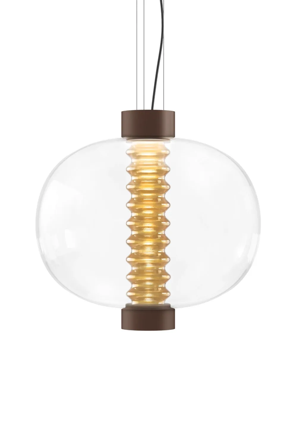 KDLN Suspensions>Bolha Suspensions LED Transparent-Ambré