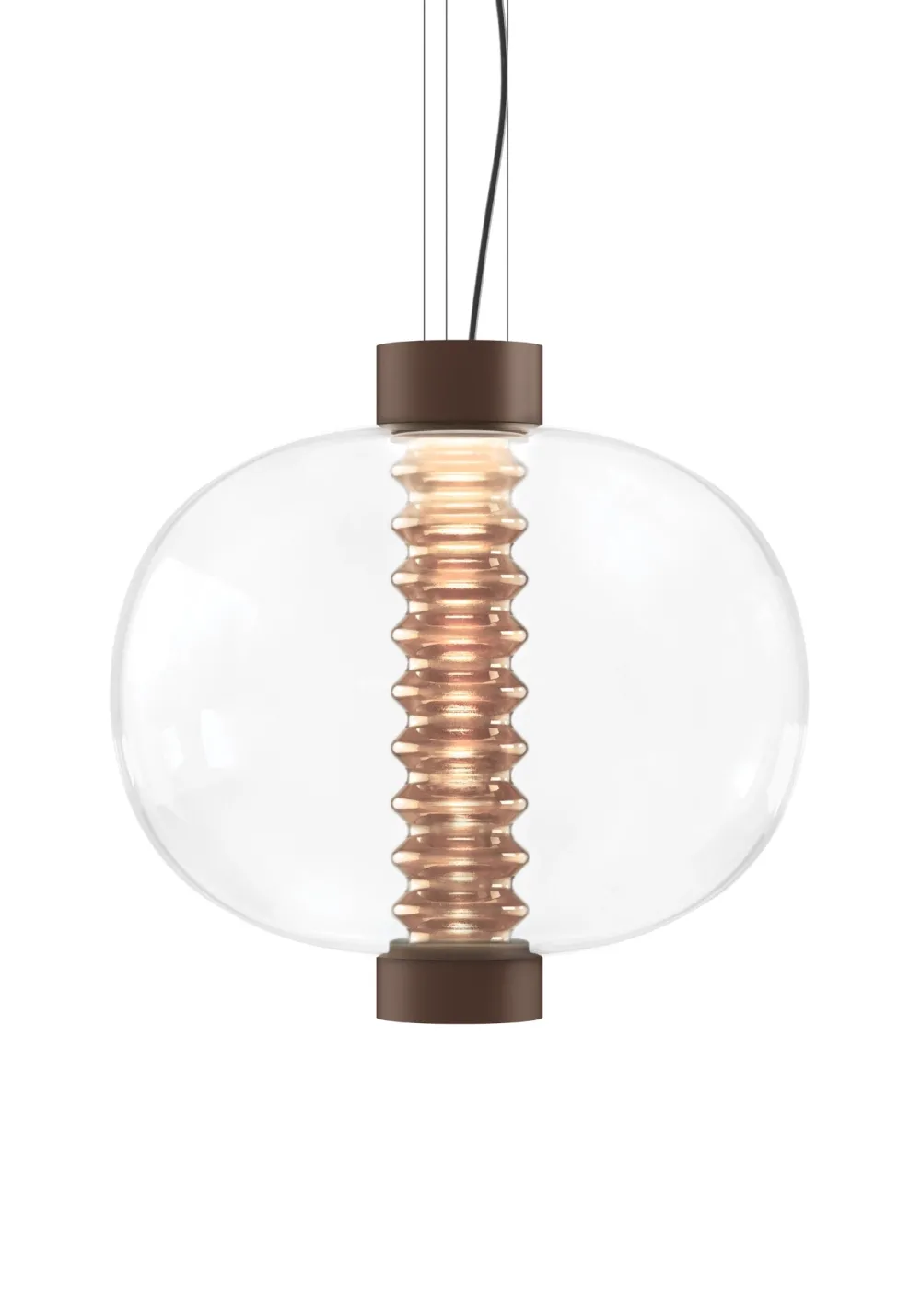 KDLN Suspensions>Bolha Suspensions LED Transparent-Ambré