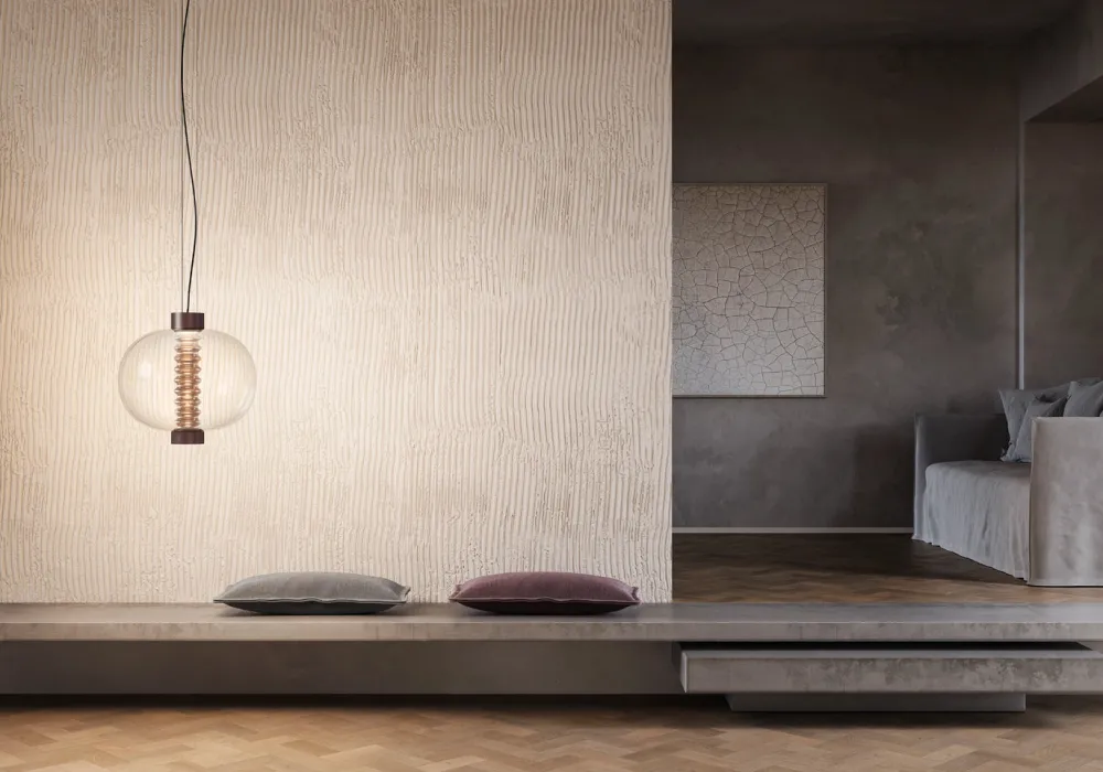 KDLN Suspensions>Bolha Suspensions LED Transparent-Ambré