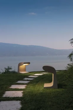 Nemo Lighting Lampes De Sol|Lampes À Poser>Borne béton grande Lampes de sol LED Gris clair