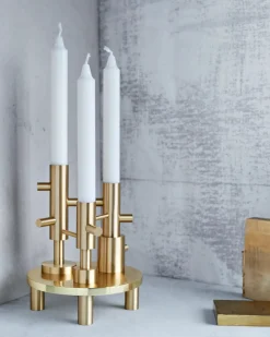 Fritz Hansen Bougeoirs>Bougeoir Candleholder Laiton