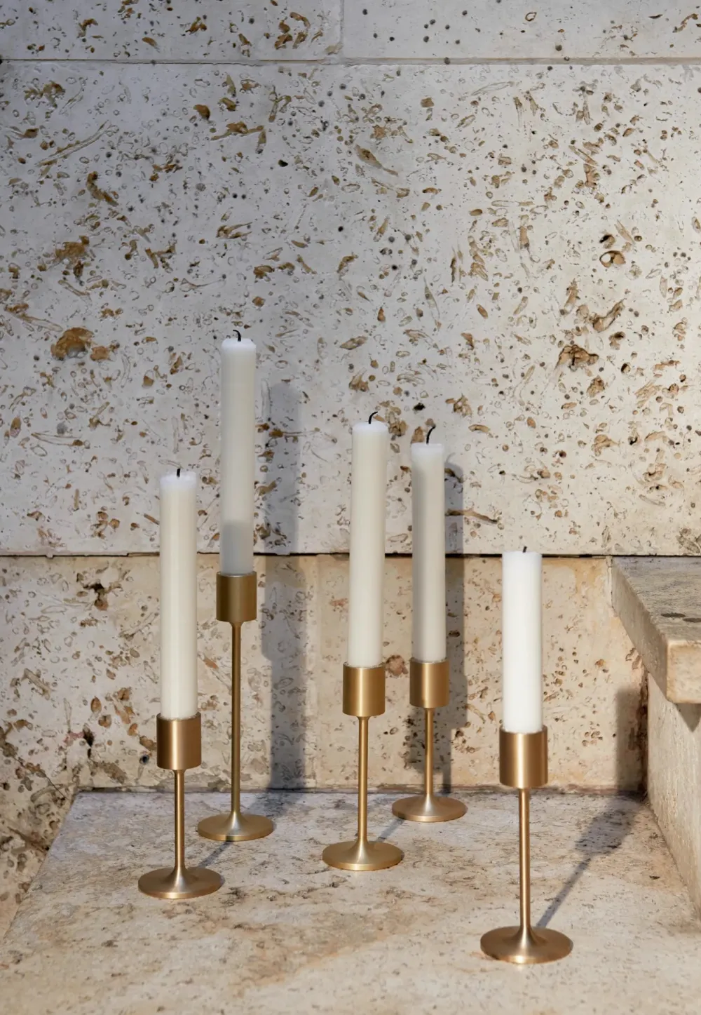 u0026tradition Bougeoirs|Art De La Table>Bougeoir Collect SC57 Laiton brossé