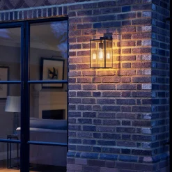 Astro Lighting Appliques>Box Lantern 350 Appliques Outdoor Noir