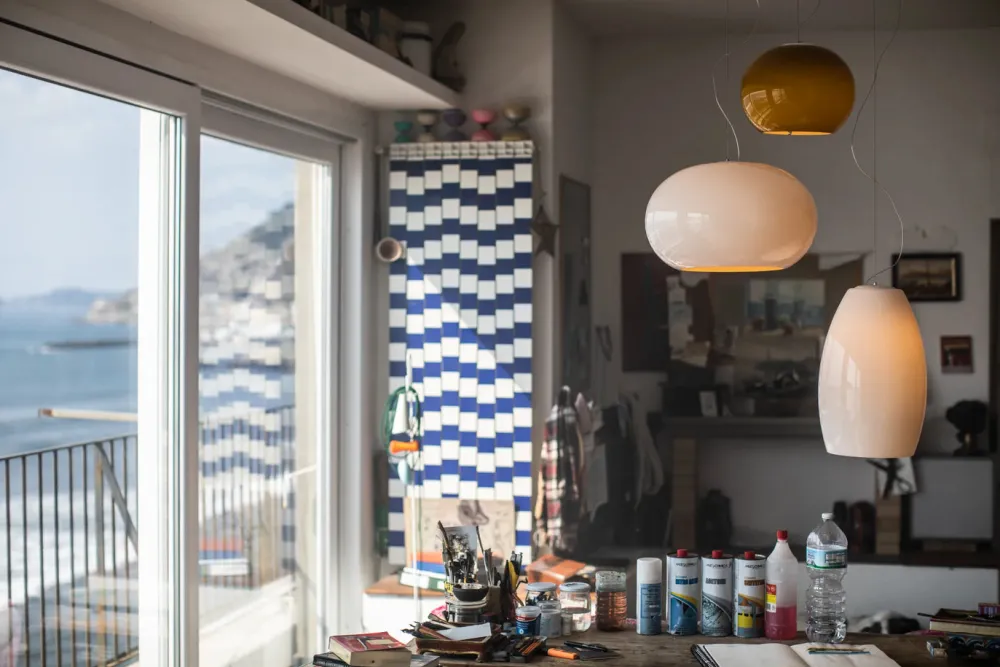 Foscarini Suspensions>Buds 2 Suspensions Gris clair