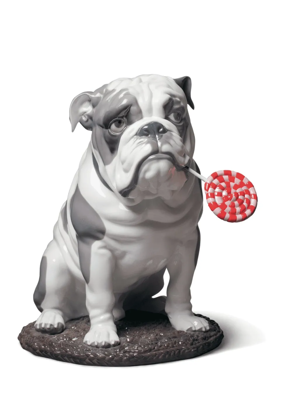 Lladro Enfant|Figurines>Bulldog Figurines Blanc