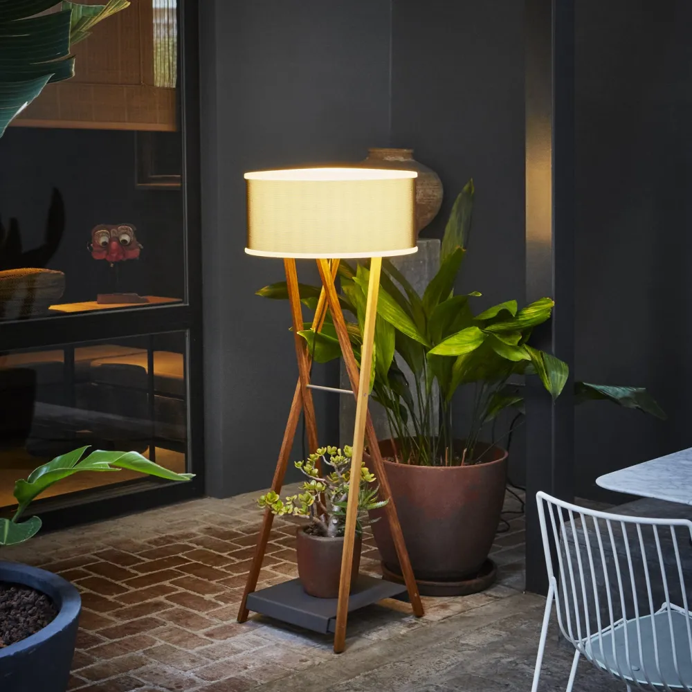 Marset Lampadaires|Lampadaires>Cala Outdoor Lampadaires Iroko Marron