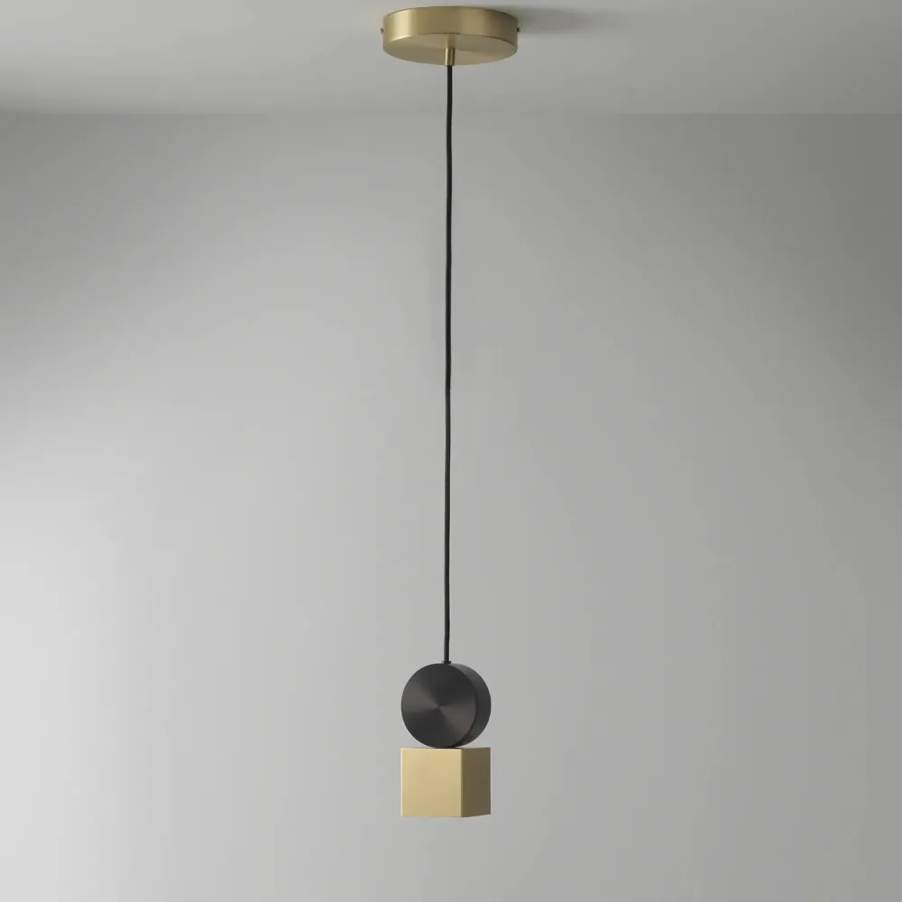 C.V.L Suspensions>Calée V1 Suspensions LED Laiton satiné Satin Graphite