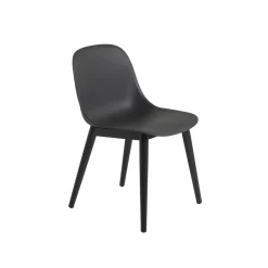 Muuto Chaises|Bureau>Chaise Fiber Side Base Bois