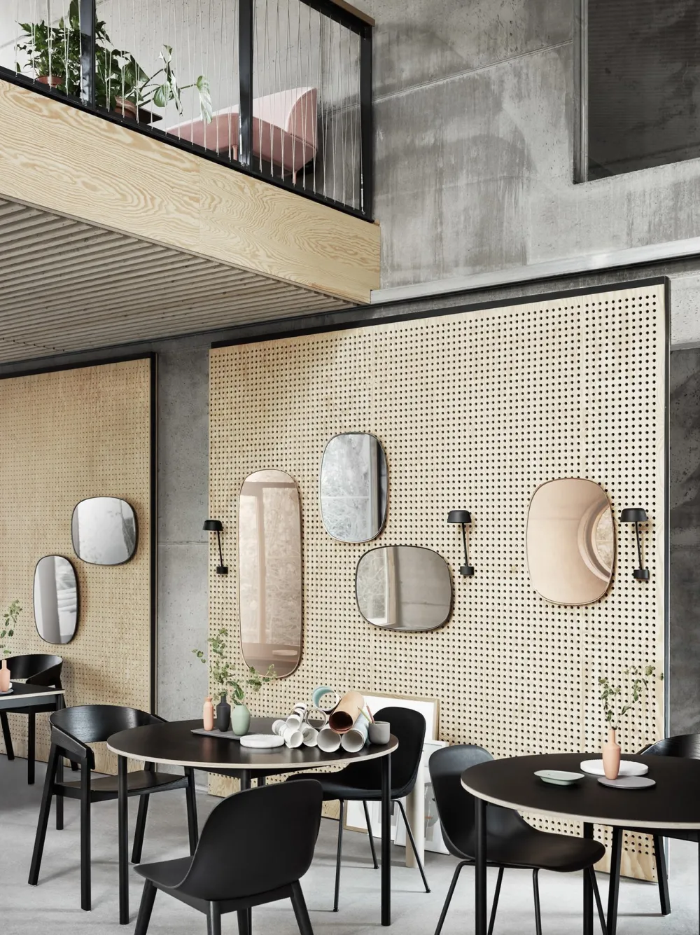 Muuto Chaises|Bureau>Chaise Fiber Side Base Bois