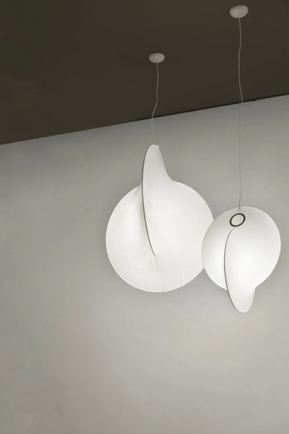 Flos Suspensions>Cocoon Overlap S1 Suspensions Blanc ø65,5cm