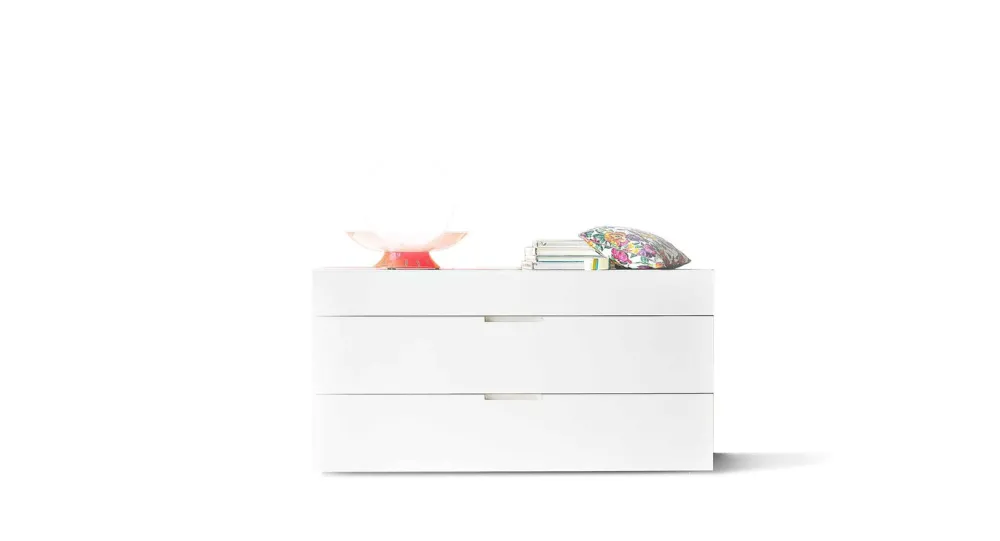 Lema Chambre|Commodes Et Buffets>Commode Flin 3 tiroirs Latte LCL