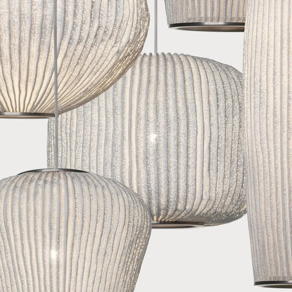 Arturo Alvarez Suspensions>Coral Composition Medium Suspensions Blanc