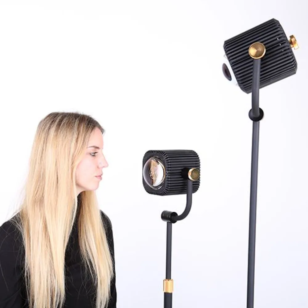 Fosfens Lampadaires|Lampes À Poser>Corduroy II Lampadaires Studio Noir-Doré