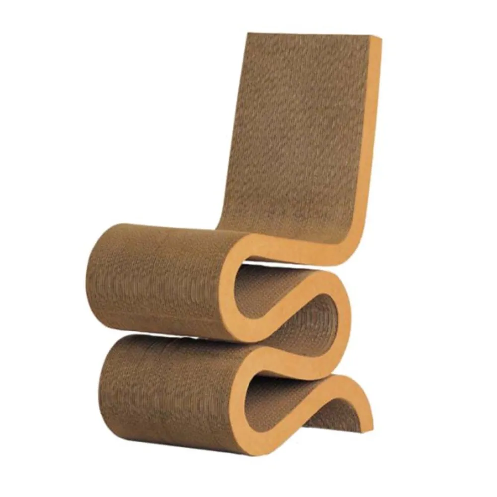 Vitra Déco>Décoration Miniatures Wiggle Side Chair Marron