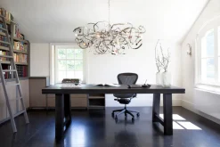 Brand Van Egmond Lustres|Suspensions>Delphinium ovale 140cm Suspensions Argent