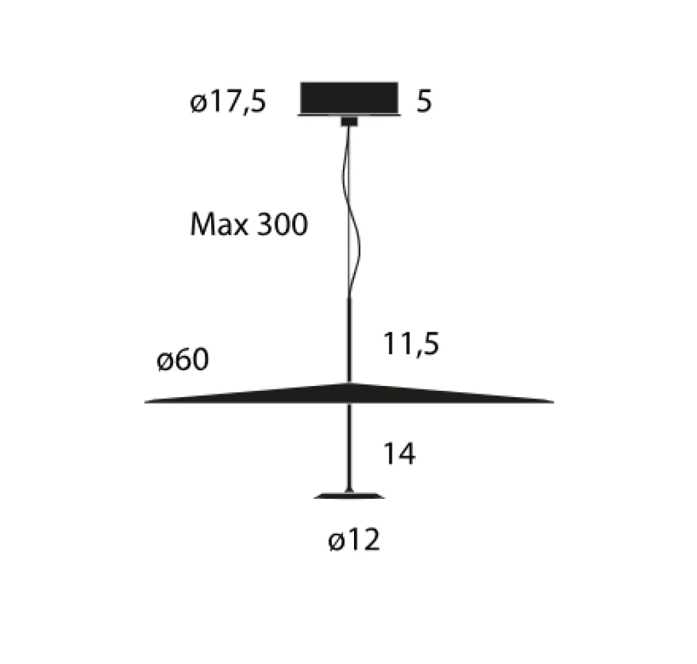 Lumina Suspensions>Dot 60cm Suspensions LED