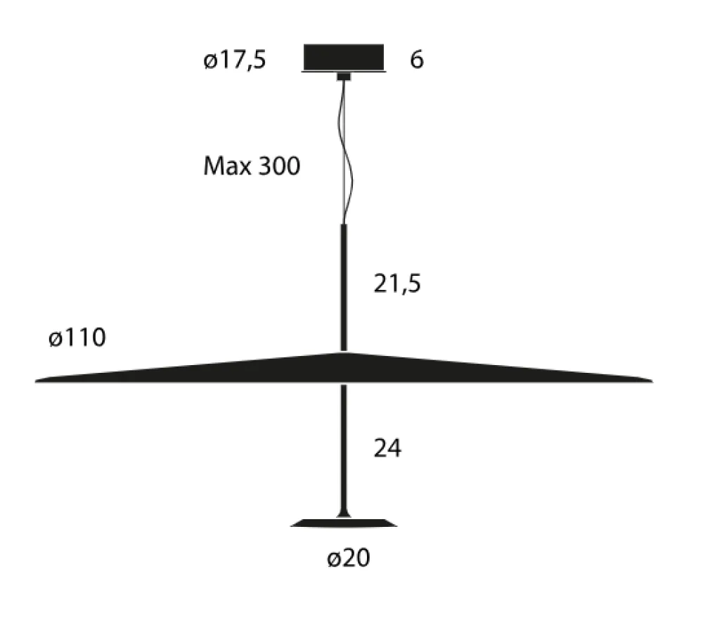 Lumina Suspensions>Dot 110cm Suspensions LED