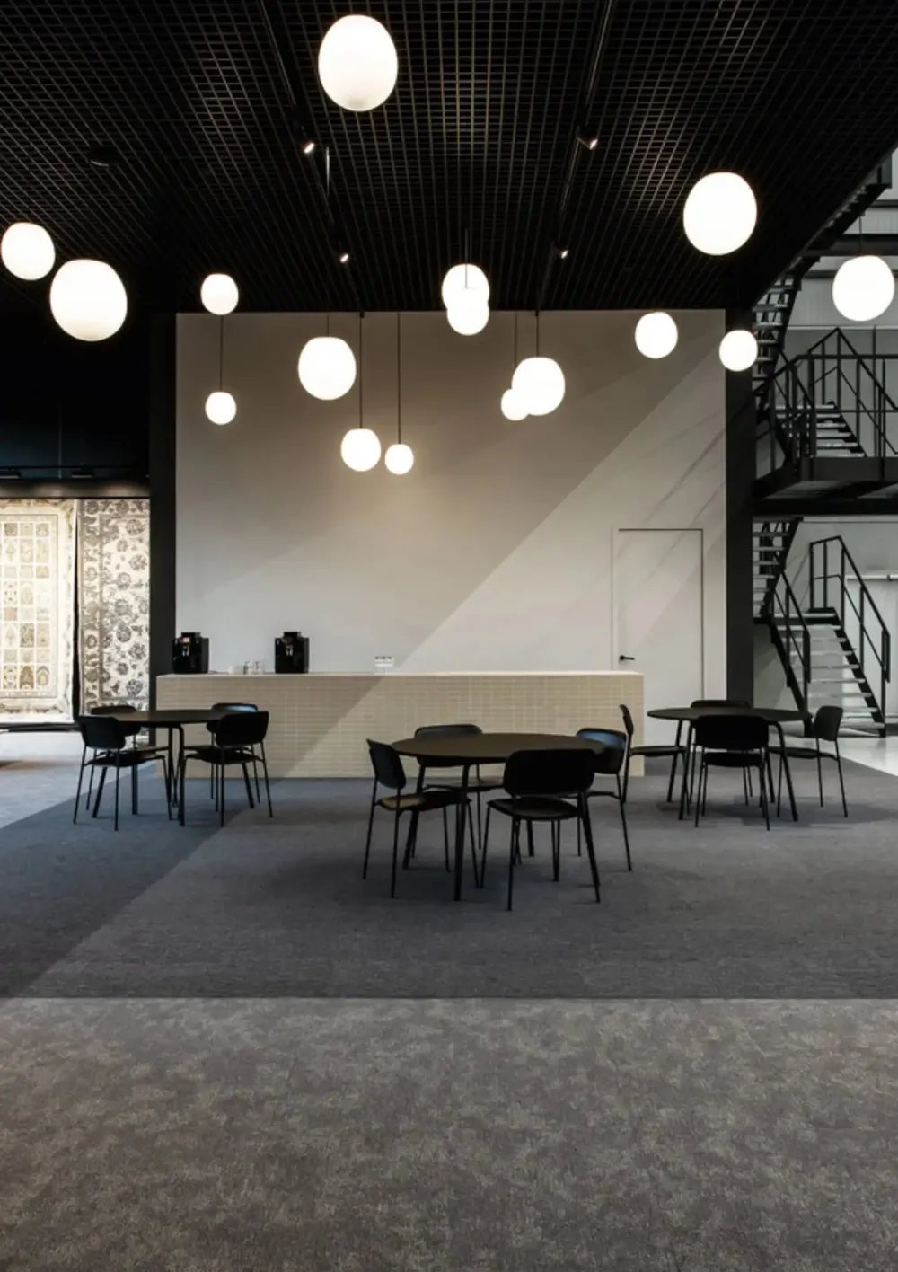 Wever u0026 Ducré Suspensions>Dro Suspended 2.0 Suspensions Noir et Verre Opalin Blanc