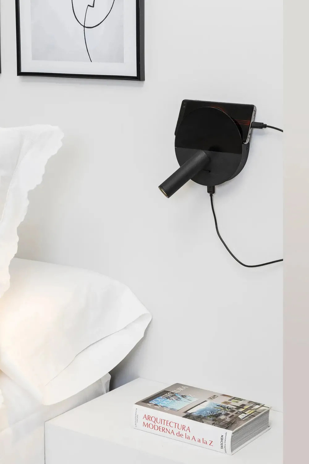 Faro Appliques>Duas USB A avec lecteur LED Appliques