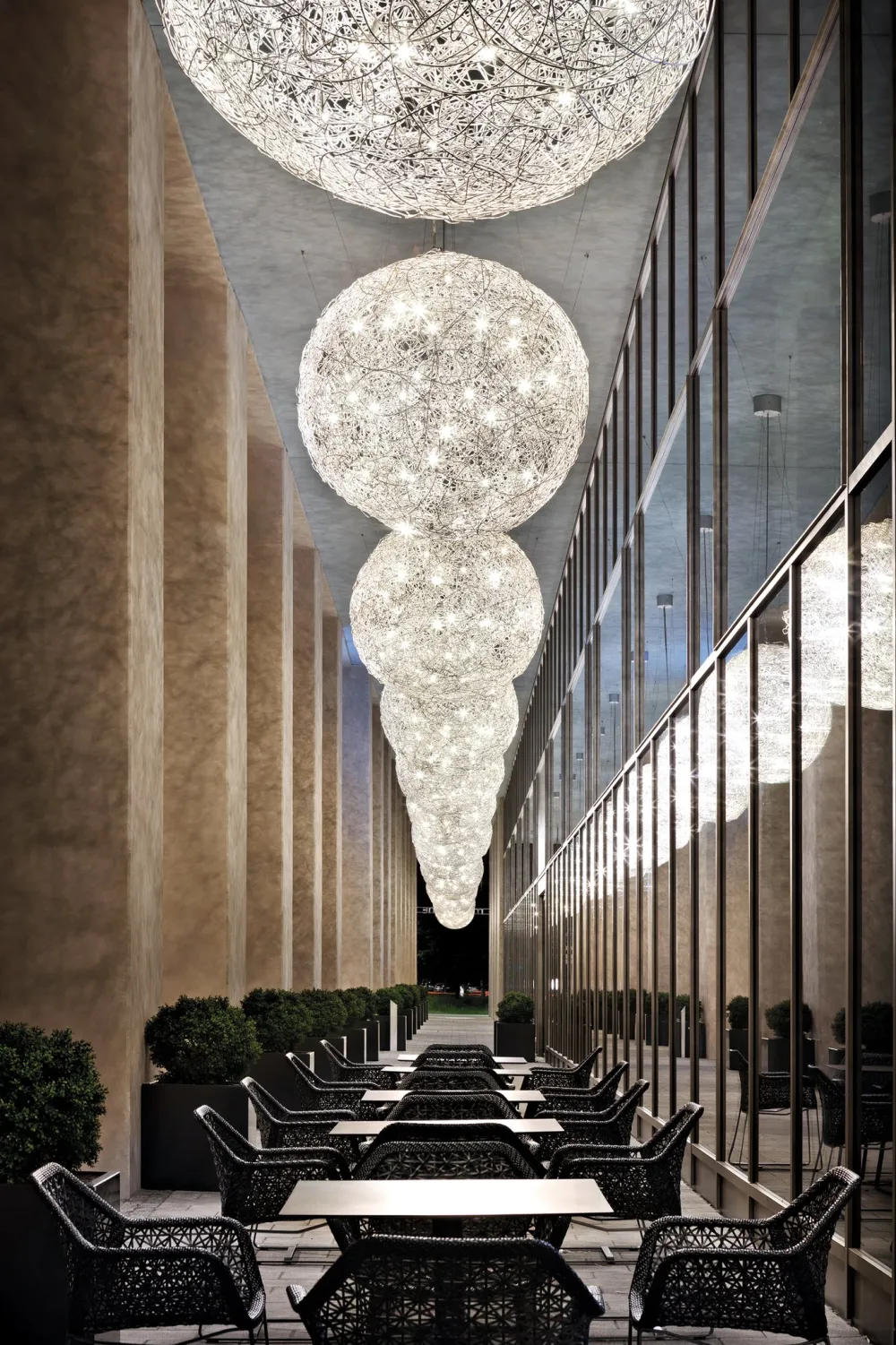 Catellani u0026 Smith Plafonniers|Suspensions>Fil de Fer Outdoor Ø50cm Suspensions Plafonniers Argent