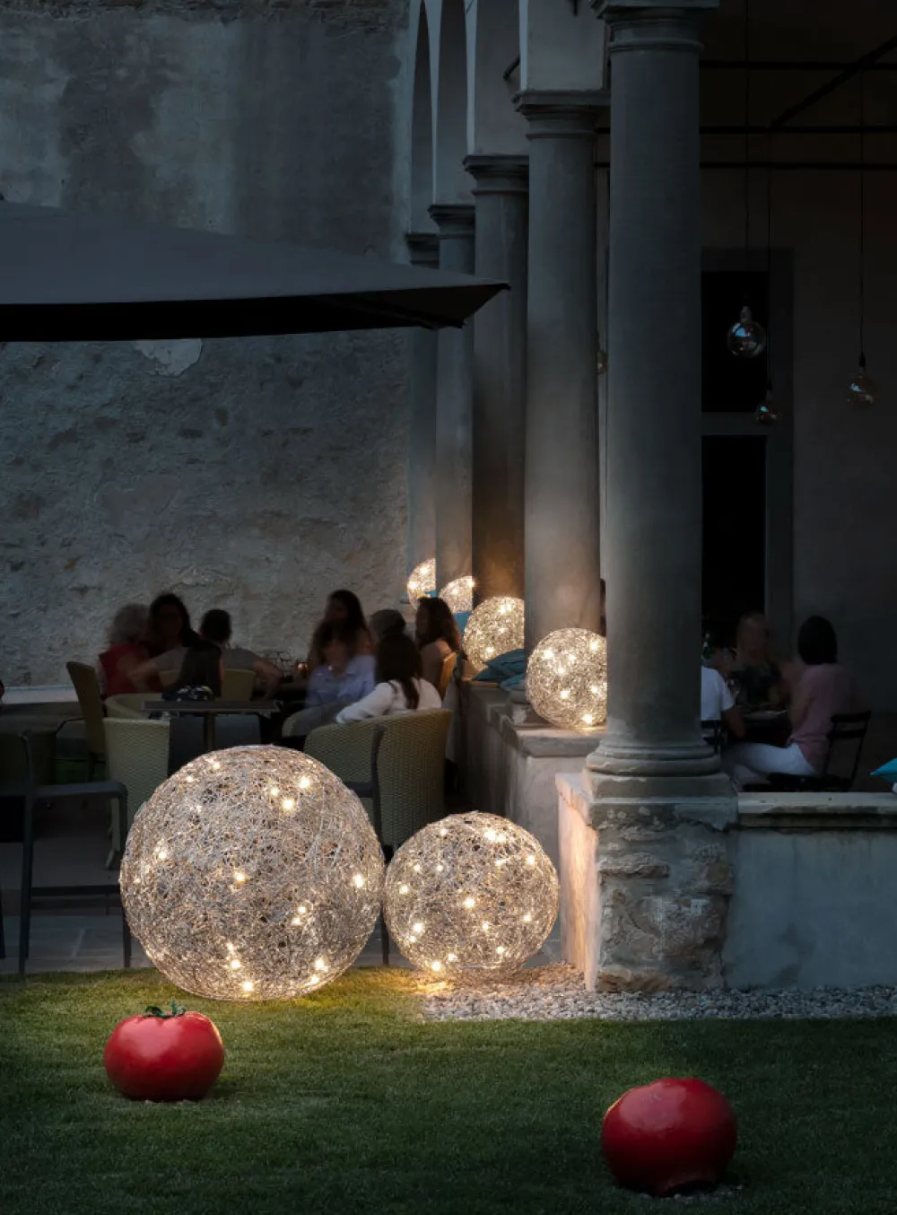 Catellani u0026 Smith Lampes De Sol|Lampes À Poser>Fil De Fer Outdoor Lampes de sol Argent ø100cm