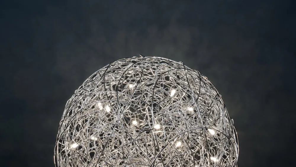 Catellani u0026 Smith Lampes De Sol|Lampes À Poser>Fil De Fer Outdoor Lampes de sol Argent ø100cm