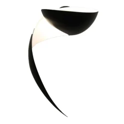 Serge Mouille Appliques>Flamme gauche Applique Noire