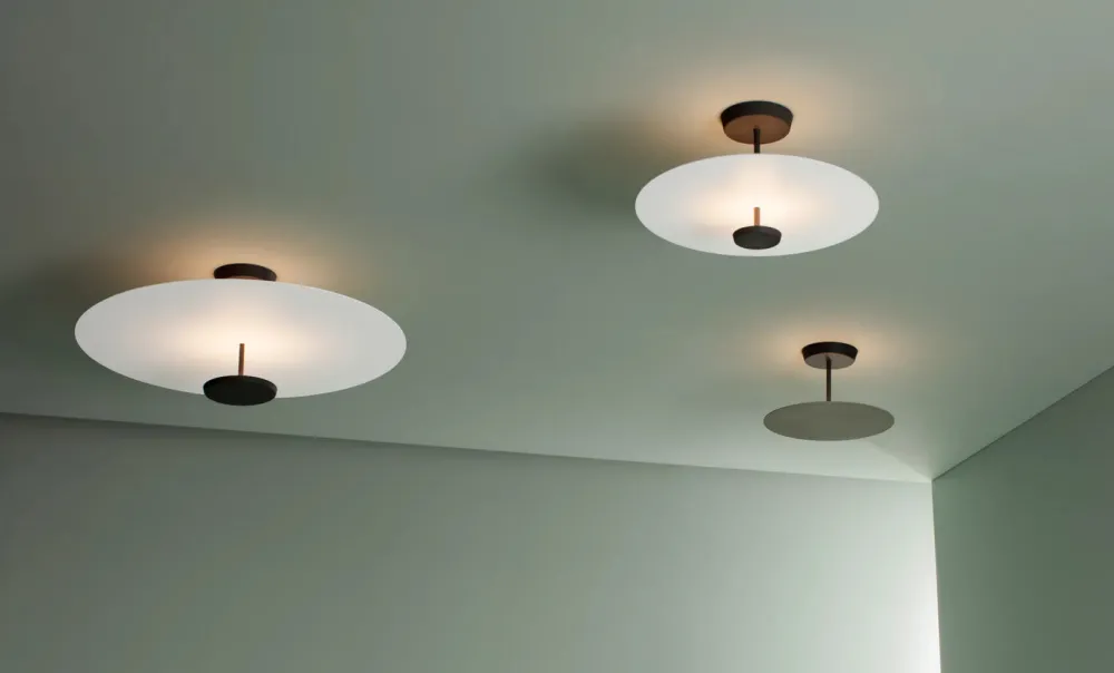 Vibia Plafonniers>Flat Ø55cm Plafonniers LED Blanc