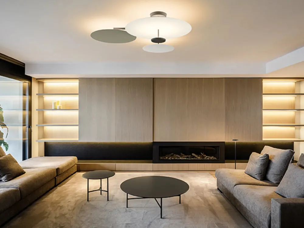 Vibia Plafonniers>Flat 101x88cm Plafonniers XXL LED